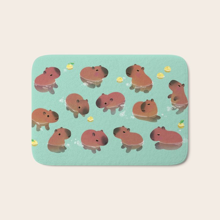 Capybath time Bath Mat Gallery Image 1