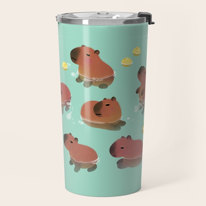 Capybath time Travel Mug Gallery Image 2
