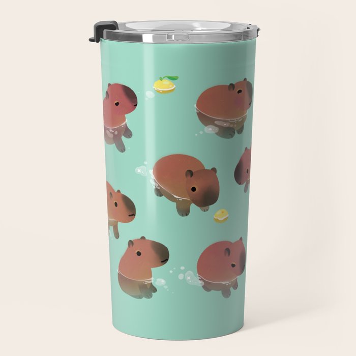 Capybath time Travel Mug Gallery Image 3