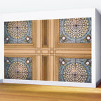 Teal x Gold X Washington DC architecture Wall Mural Gallery Image 2