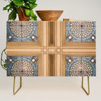 Teal x Gold X Washington DC architecture Credenza Gallery Image 1