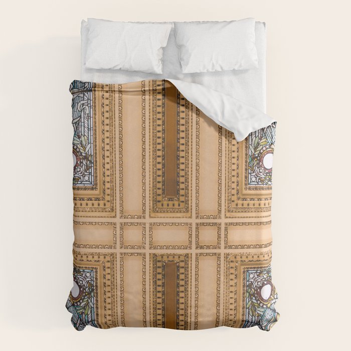 Teal x Gold X Washington DC architecture Duvet Cover Gallery Image 6