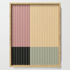 Color Block Line Abstract XII Serving Tray Gallery Image 1