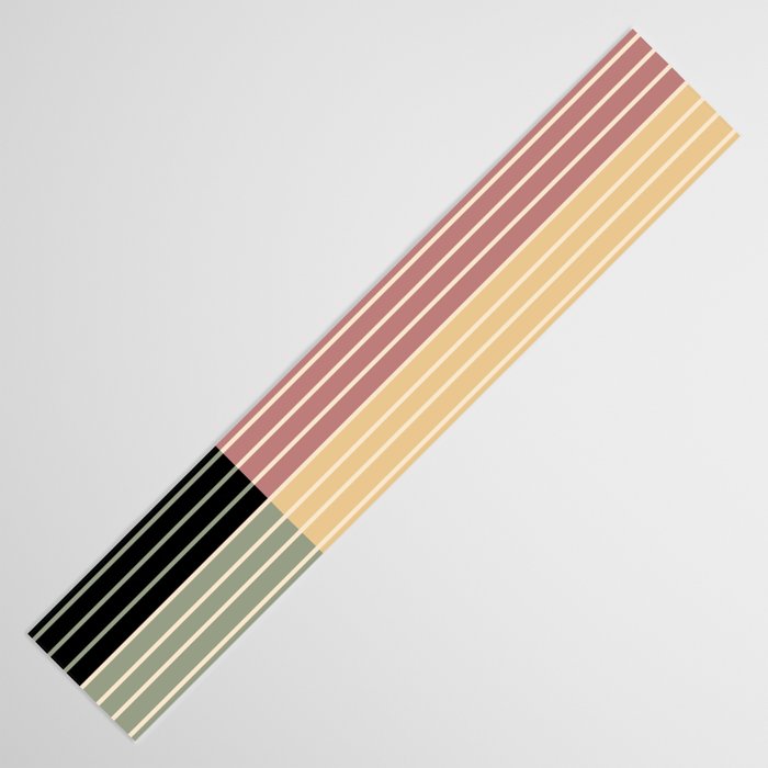 Color Block Line Abstract XII Table Runner Gallery Image 3