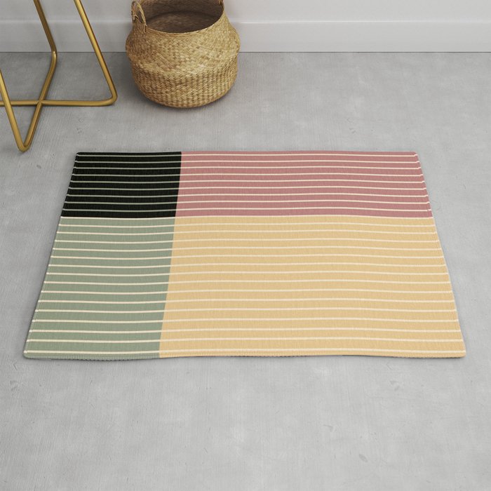 Color Block Line Abstract XII Rug Gallery Image 1