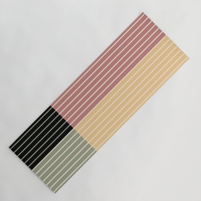 Color Block Line Abstract XII Yoga Mat Gallery Image 1