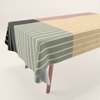 Color Block Line Abstract XII Tablecloth Gallery Image 1