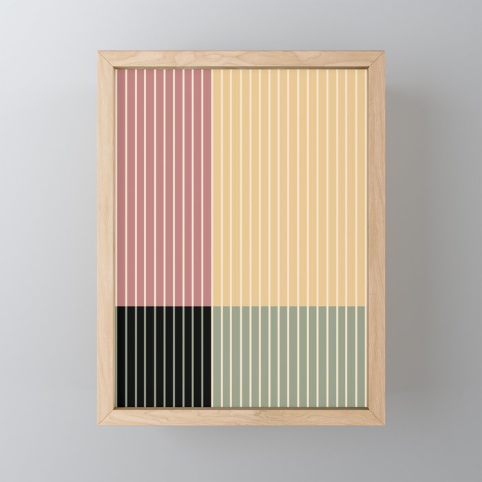 Color Block Line Abstract XII Mini Art Print Gallery Image 1