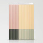 Color Block Line Abstract XII Stationery Card Gallery Image 2