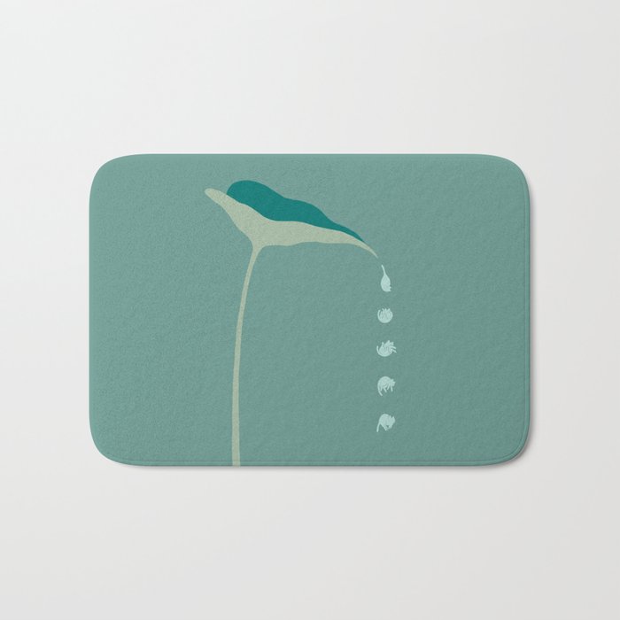 Cat and Plant 54 Bath Mat Gallery Image 1