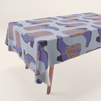 Purple Cowgirl Boot Tablecloth Gallery Image 1