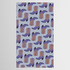 Purple Cowgirl Boot Tablecloth Gallery Image 2