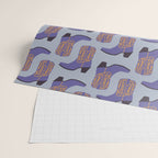 Purple Cowgirl Boot Wrapping Paper Gallery Image 2