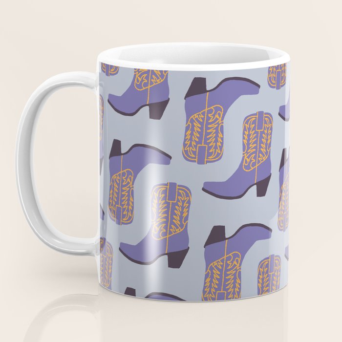 Purple Cowgirl Boot Coffee Mug Gallery Image 3