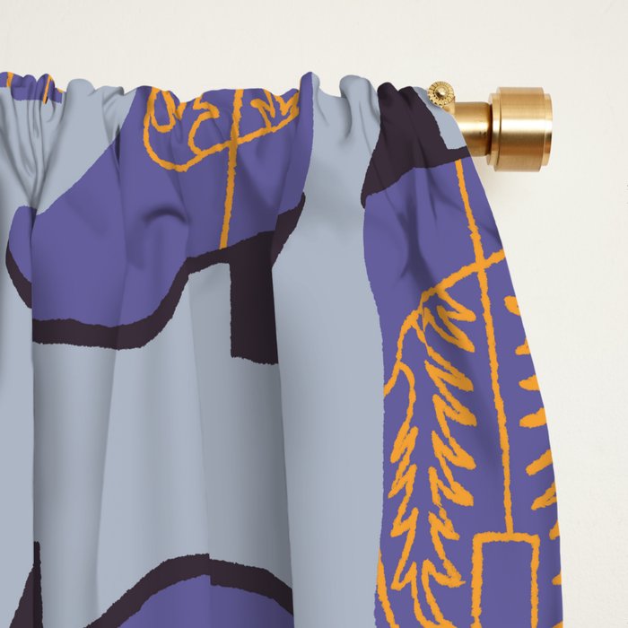 Purple Cowgirl Boot Window Curtain Gallery Image 2
