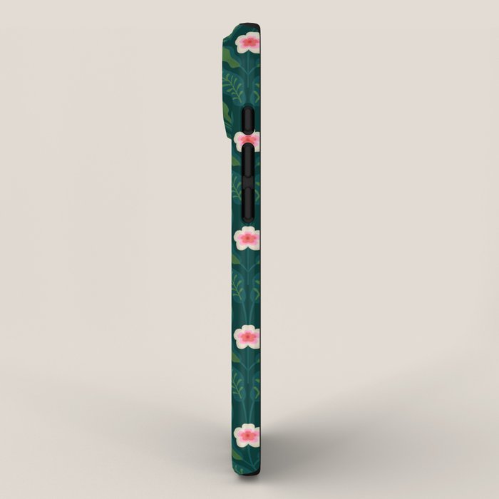 Hibiscus and Leaves Pattern iPhone Case Gallery Image 2