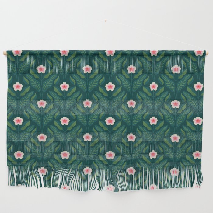 Hibiscus and Leaves Pattern Wall Hanging Gallery Image 1