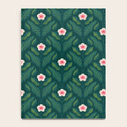 Hibiscus and Leaves Pattern Notebook Gallery Image 4