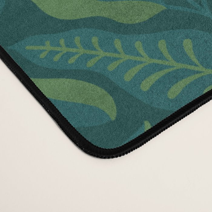 Hibiscus and Leaves Pattern Desk Mat Gallery Image 4