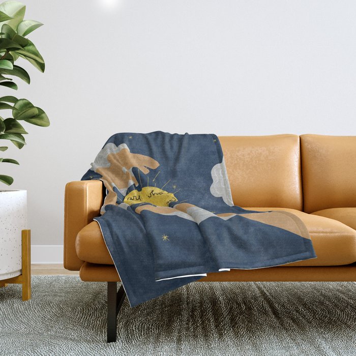 We Are What We Think About Throw Blanket Gallery Image 1