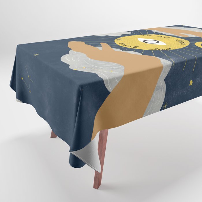 We Are What We Think About Tablecloth Gallery Image 1