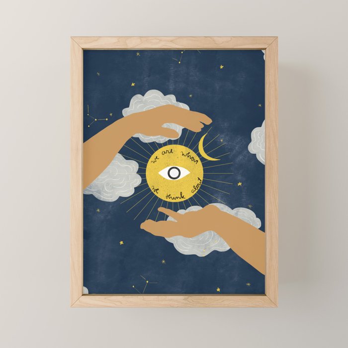 We Are What We Think About Mini Art Print Gallery Image 1