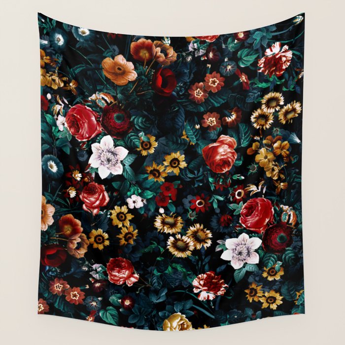 EXOTIC GARDEN - NIGHT VI Wall Tapestry Gallery Image 1