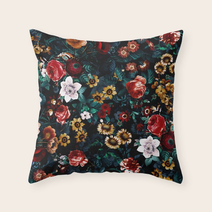 EXOTIC GARDEN - NIGHT VI Throw Pillow Gallery Image 6