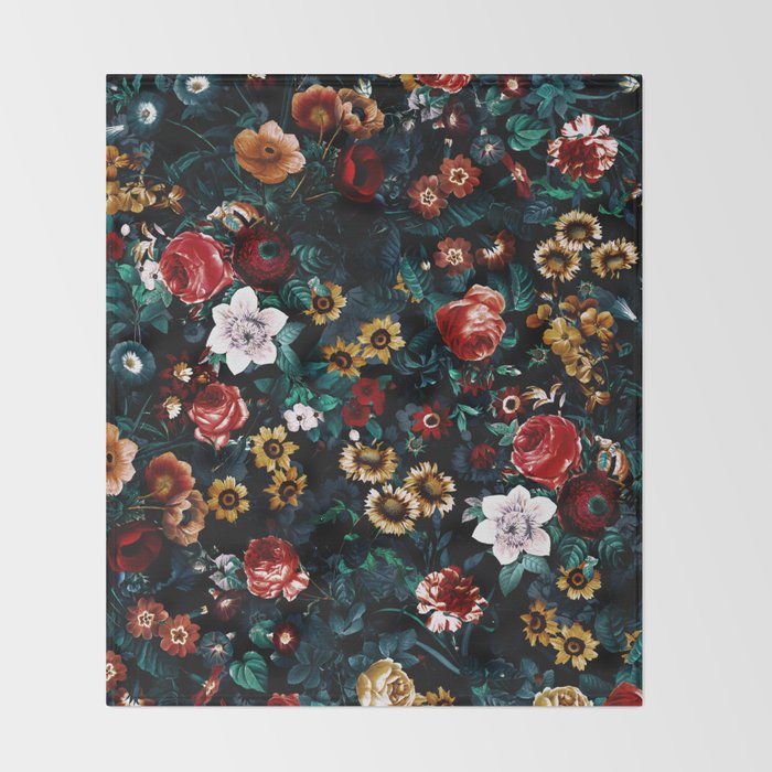 EXOTIC GARDEN - NIGHT VI Throw Blanket Gallery Image 2