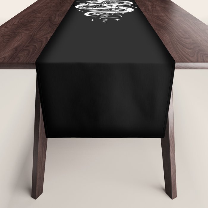 Serpent Spell-White Table Runner Gallery Image 1