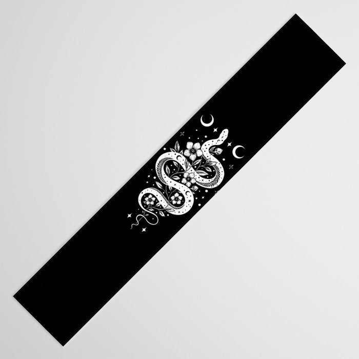Serpent Spell-White Table Runner Gallery Image 3