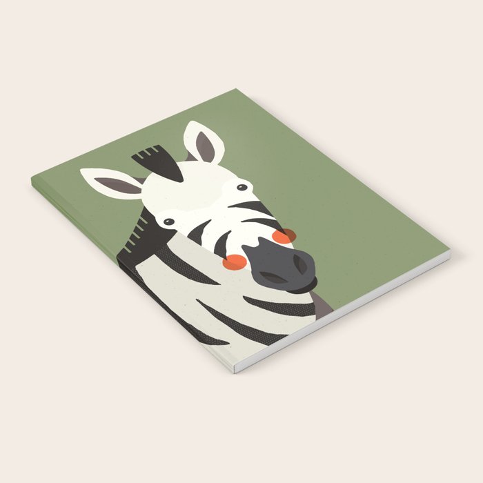Zebra, Animal Portrait Notebook Gallery Image 1