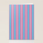 Bubblegum Stripes Stationery Card Gallery Image 2