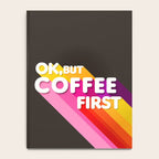OK, but coffee first - retro typography Notebook Gallery Image 4