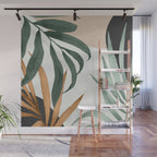 Minimal Abstract Art Tropical Leaves 16 Wall Mural Gallery Image 1