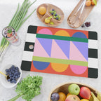 Folk Art Color Block  Cutting Board Gallery Image 2