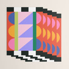 Folk Art Color Block  Wrapping Paper Gallery Image 3