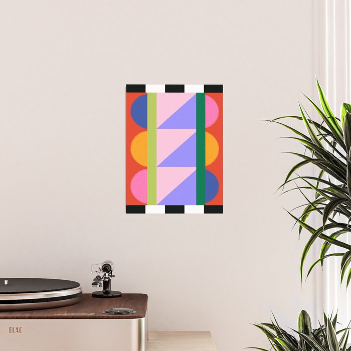 Folk Art Color Block  Poster Gallery Image 2