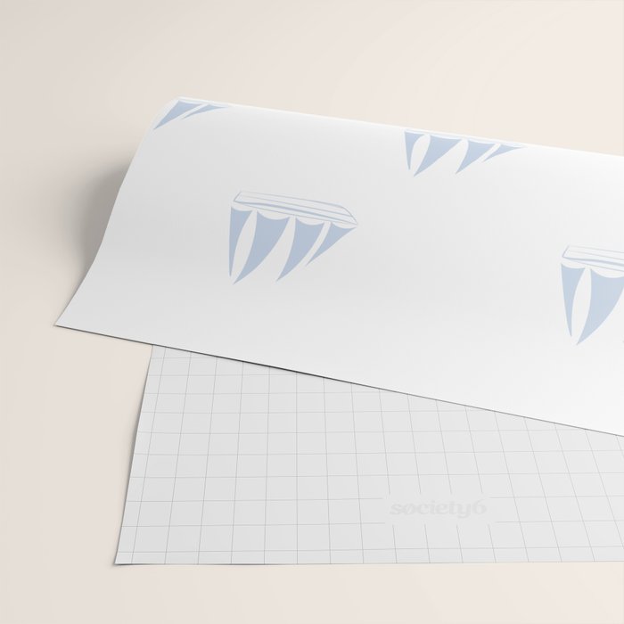 Pale Blue Sailboat Pattern Wrapping Paper Gallery Image 2