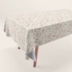 Christmas Toile // Vintage Red Tablecloth Gallery Image 1