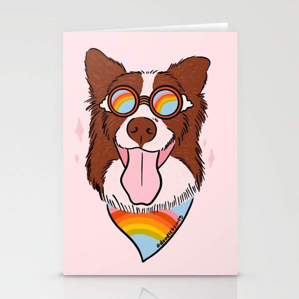 Rainbow Dog Stationery Card Gallery Image 2