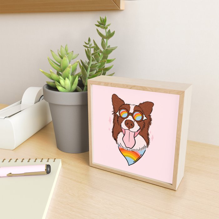 Rainbow Dog Mini Art Print Gallery Image 2