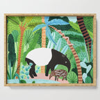 Malayan Tapir Family Serving Tray Gallery Image 1