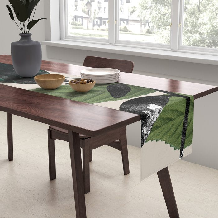 minimal collage/ Flower  Table Runner Gallery Image 2