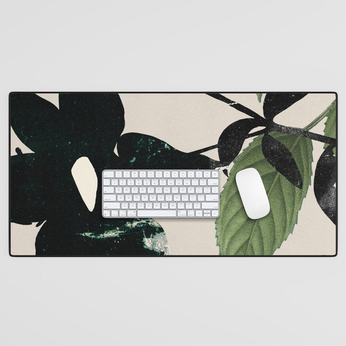 minimal collage/ Flower  Desk Mat Gallery Image 1
