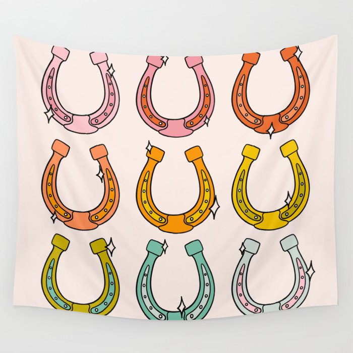 Rainbow Horseshoe Wall Tapestry Gallery Image 1