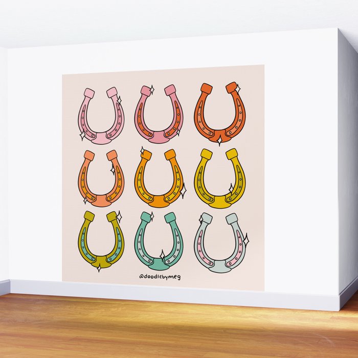 Rainbow Horseshoe Wall Mural Gallery Image 2