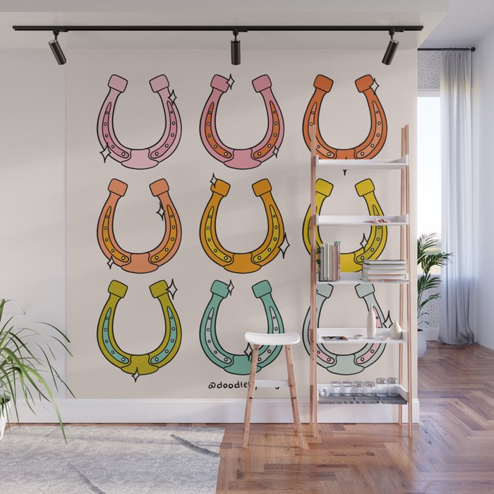 Rainbow Horseshoe Wall Mural Gallery Image 1