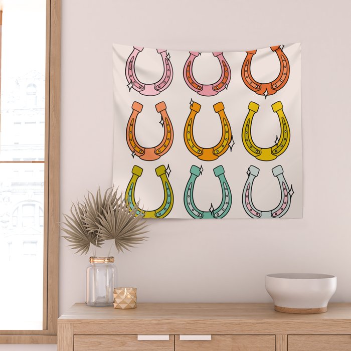Rainbow Horseshoe Wall Tapestry Gallery Image 2