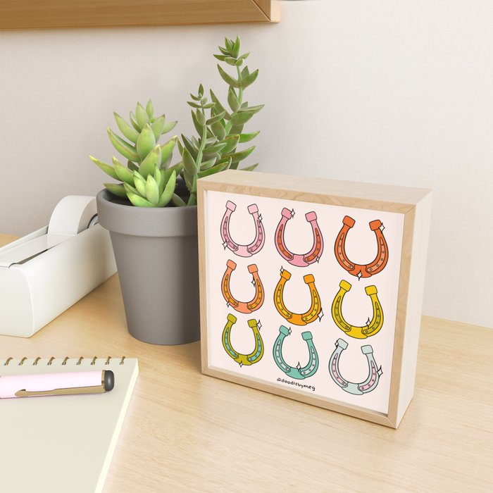 Rainbow Horseshoe Mini Art Print Gallery Image 2